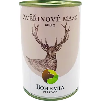 Krmivo pro psa 6ks BOHEMIA Zvěřinové maso ve vlastní šťávě 400g