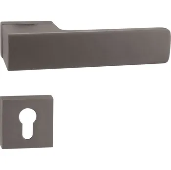 Dveřní kování TI - GORDO - RT5 4084 rozety PZ, klika/klika T - Titan (141)