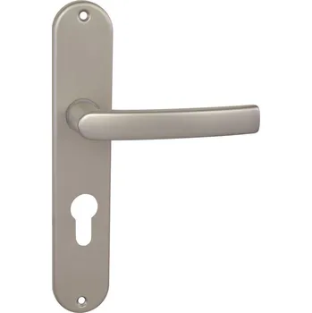 Dveřní kování BA - MIRA - S PZ otvor pro vložku, klika/klika, 90 mm F8 - Nikl matný