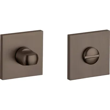 Dveřní kování AT - ROZETA - HR 7S rozety WC HNM - Hnědá matná