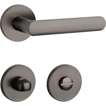 Dveřní kování AT - FRAGOLA - R 7S klika/klika, rozety WC T - Titan