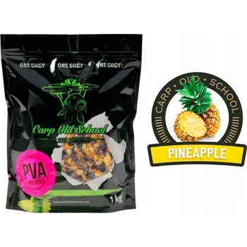 Návnadová surovina RAINBOW MIX PVA PŘÍVETIVÝ ANANAS 1KG CARP OLD SCHOOL