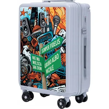 Kabinový kufr z ABS plastu na 4 kolečkách, odolné příruční zavazadlo WINGS