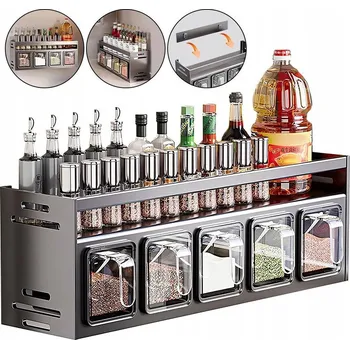 DRŽÁK NA KOŘENÍ POLICE ORGANIZÉR ZÁVĚSNÝ NEREZOVÁ OCEL