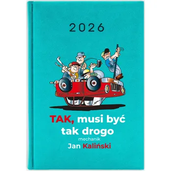 Kalendář Knižkový kalendář 2026 A5 FunnyCase modrý