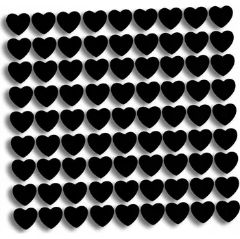 samolepka Vystřihované samolepky SRDCE SRDÍČKA SRDCE - 81 kusů - J and A