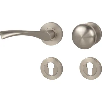 MPK - SPIRIT - R rozety PZ, koule/klika levá NP - Nikl perla