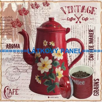 Panel bavlna - Káva - 204-18 Velikost: 15x15cm