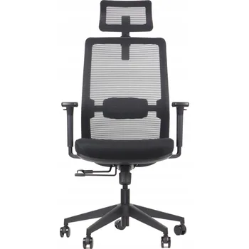 Ergonomická otočná kancelářská židle CUTLER černá, plný rozsah nastavení