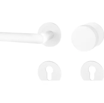 Dveřní kování MPK - FAVORIT 22 - R 3SM rozety PZ, koule/klika levá WS - Bílá matná