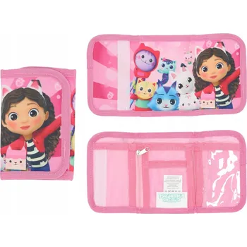 Peněženka Dětská peněženka na suchý zip a zip s motivem Hello Kitty Sanrio Růžová