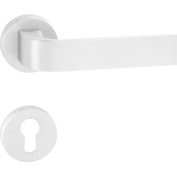 Dveřní kování TI - CINTO - R 2732 klika/klika, rozety PZ WS - Bílá matná (152)