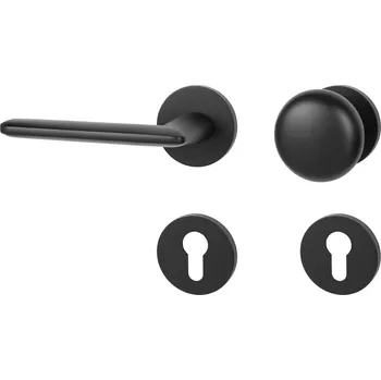 MPK - ELIPTICA - R S6 rozety PZ, koule/klika levá BS - Černá matná