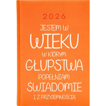 Kalendář Knižkový kalendář 2026 A5 Cute Cups oranžový