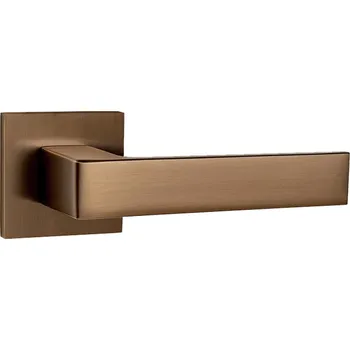 Dveřní kování MPK - HIT - HR SQ6 bez spodní rozety, klika/klika CUM - Měď matná