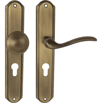 MPK - JULIA - SO PZ otvor pro vložku, 90 mm, koule/klika pravá OGS - Bronz česaný matný