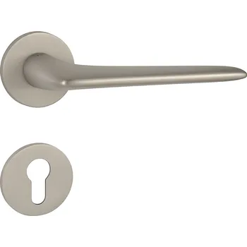 Dveřní kování TI - OPTIMAL - R 4164 5S klika/klika, rozety PZ NP - Nikl perla (142)