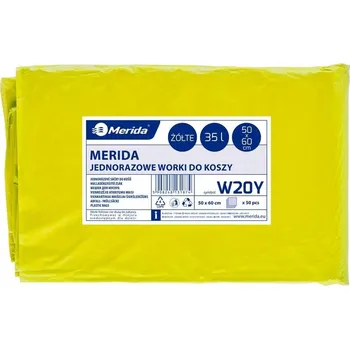 Pytle na odpadky Pytle na tříděný odpad – plast Merida 35 l, 50 ks