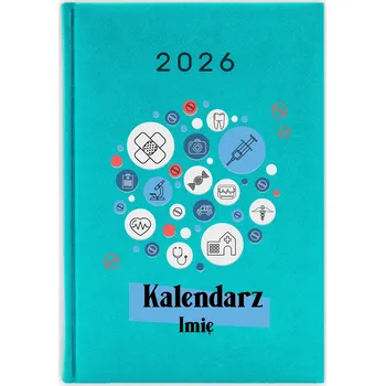 Kalendář Knižkový kalendář 2026 A5 FunnyCase modrý