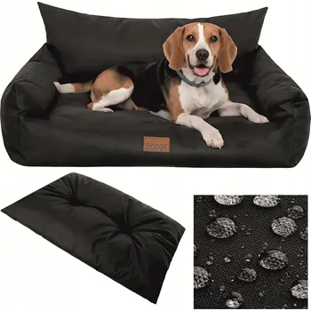 Pelíšek pro psa PillowPrim pelíšek pro psa černý 80 cm x 61 cm