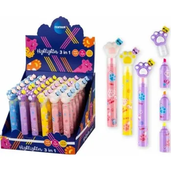 Zvýrazňovač Zvýrazňovač 3v1 - tlapka 0310322