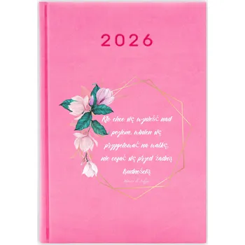 Kalendář Knižkový kalendář 2026 A5 FunnyCase růžový