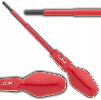 Šroubovák ŠROUBOVÁK ELEKTROTECHNICKÝ S IZOLACÍ 1000V PLOCHÝ SL3 x 100 mm