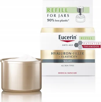 Pleťový krém EUCERIN HYALURON FILLER + ELASTICITY Noční krém proti vráskám NÁPLŇ 50 ml