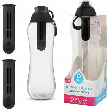 Láhev Filtrační láhev na vodu Dafi Soft 0,7 l + 2 filtrační vložky Dafi, černá