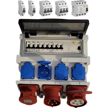 Rozvaděč Staveništní rozvaděč s 32A zástrčkou přenosný RBS N1632WRW 4x230V 16A 32A