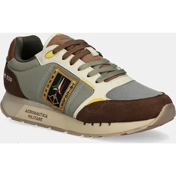 Pánské tenisky Tenisky Aeronautica Militare SNEAKERS pánské, zelená barva, 252SC0292UCT03331 252SC0292UCT03331.94633 97X, EUR 46