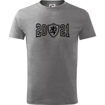 Chlapecké tričko Narozeninový motiv - znak - 2021 - Tričko dětské bavlněné - 158 cm/12 let ( Tmavě šedý melír )