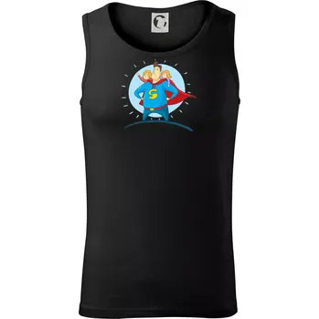 Pánské termoprádlo Táta superman - holka a holka - Tílko pánské Core - XL ( Černá )