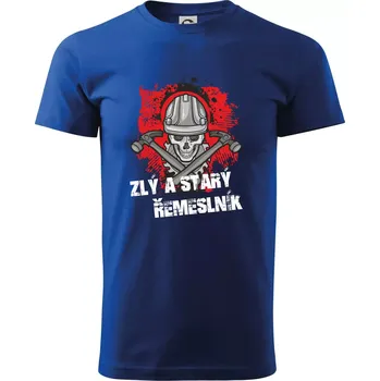Zlý a starý řemeslník - Triko extra velké (5-8XL) - 6XL ( Královská modrá )