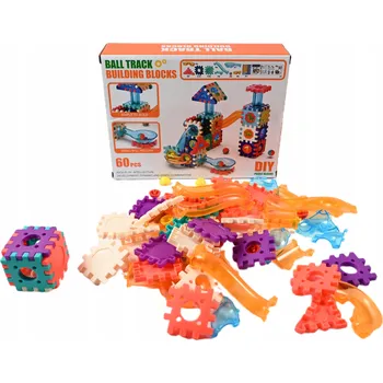 ostatní stavebnice STAVEBNICE KULIČKOVÁ DRÁHA KULODROM DIY SADA KOSTEK 60EL
