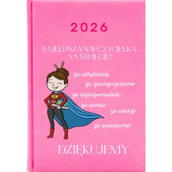 Kalendář Knižkový kalendář 2026 A5 Cute Cups růžový