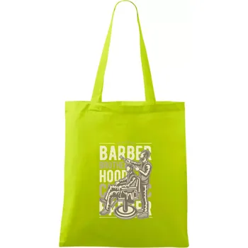 Barber Brotherhood - Taška bavlněná - 42 x 38 cm ( Limetková )