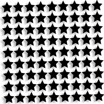 samolepka Vyřezávané samolepky HVĚZDIČKY HVĚZDY - 81 kusů - J and A