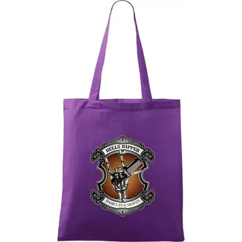 Hells dapper barbershop - Taška bavlněná - 42 x 38 cm ( Fialová )