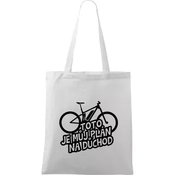 Ebike plán na důchod - Taška bavlněná - 42 x 38 cm ( Bílá )