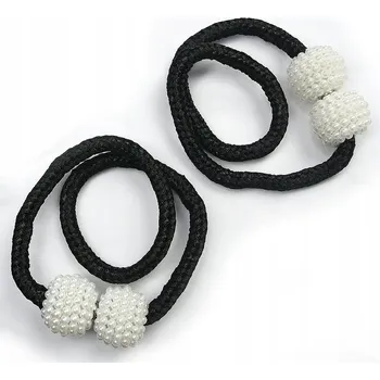 Příslušenství pro záclonu a závěs SPONA SKŘIPEC SVORKA na ZÁCLONY ZÁVĚSY PERLY ČERNÁ