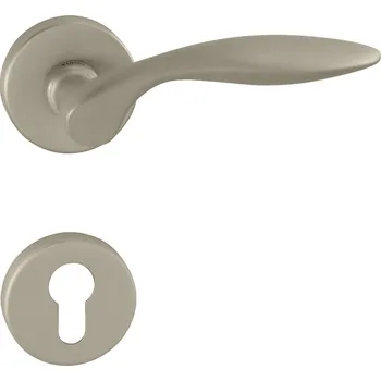 Dveřní kování TI - CLAUDIA - R 1938 klika/klika, rozety PZ NP - Nikl perla (142)