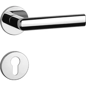 Dveřní kování AT - SILENA - R 7S klika/klika, rozety PZ OC - Chrom lesklý