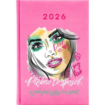 Kalendář Knižkový kalendář 2026 A5 růžový