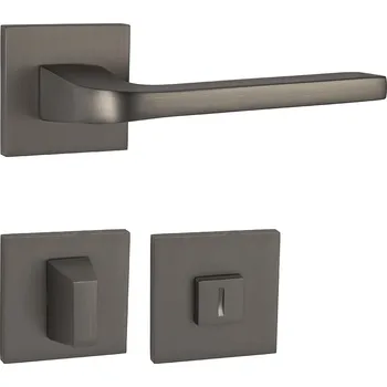 Dveřní kování MPK - VIVA - HR SQ6 rozety WC, klika/klika T - Titan