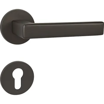 Dveřní kování TI - SONIA - R 3095 5S klika/klika, rozety PZ T - Titan (141)