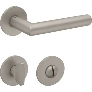 Dveřní kování TI - FAVORIT - R 4152 5S klika/klika, rozety WC NP - Nikl perla (142)