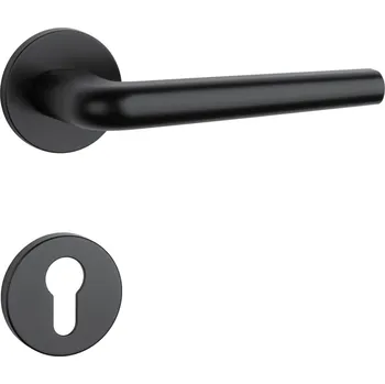 Dveřní kování AT - FUNKIA - R 7S klika/klika, rozety PZ BS - Černá matná