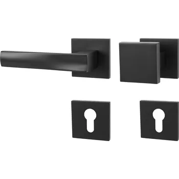 MPK - HOLLY - HR SQ6 rozety PZ, madlo/klika levá BS - Černá matná