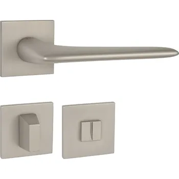 Dveřní kování TI - OPTIMAL - HR 4164Q 5S rozety WC, klika/klika NP - Nikl perla (142)